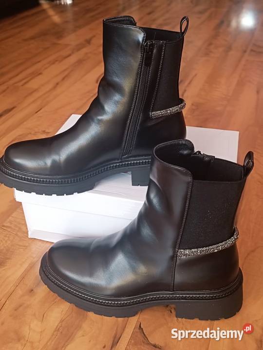 Botki trapery damskie 40 dłwkwew 26 26cm Kozaki Kraków