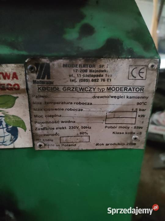 Moderator piec CO 15 kw Słupnica sprzedam