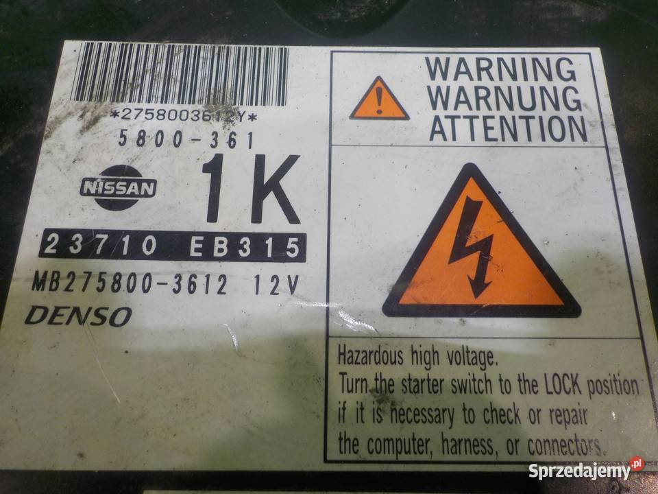 NISSAN NAVARA II D40 25 DCI 05r sterownik Czujniki i sterowniki Suków