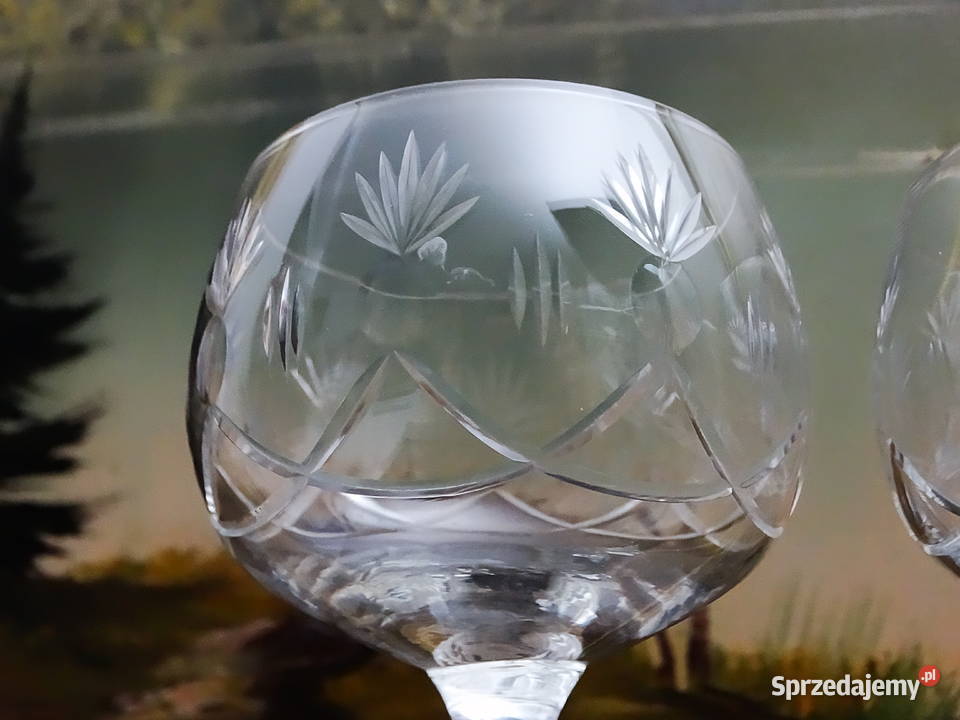 Kieliszki kryształowe zestaw 6 sztuk ręcznie Biłgoraj sprzedam