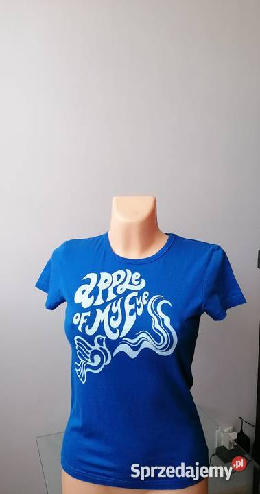 VERO MODA DAMSKI KOBALTOWY TSHIRT RS Topy i koszulki Łódź sprzedam