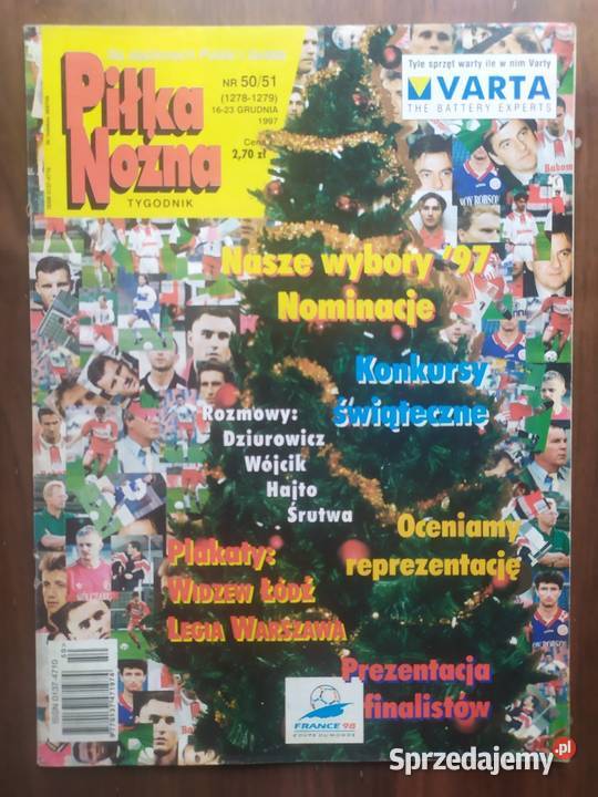 Tygodnik Piłka Nożna rocznik 1997 kompletny łódzkie Łódź