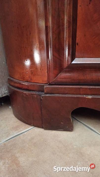 Komoda narożna z mahoniu politura Biedermeier Gdańsk