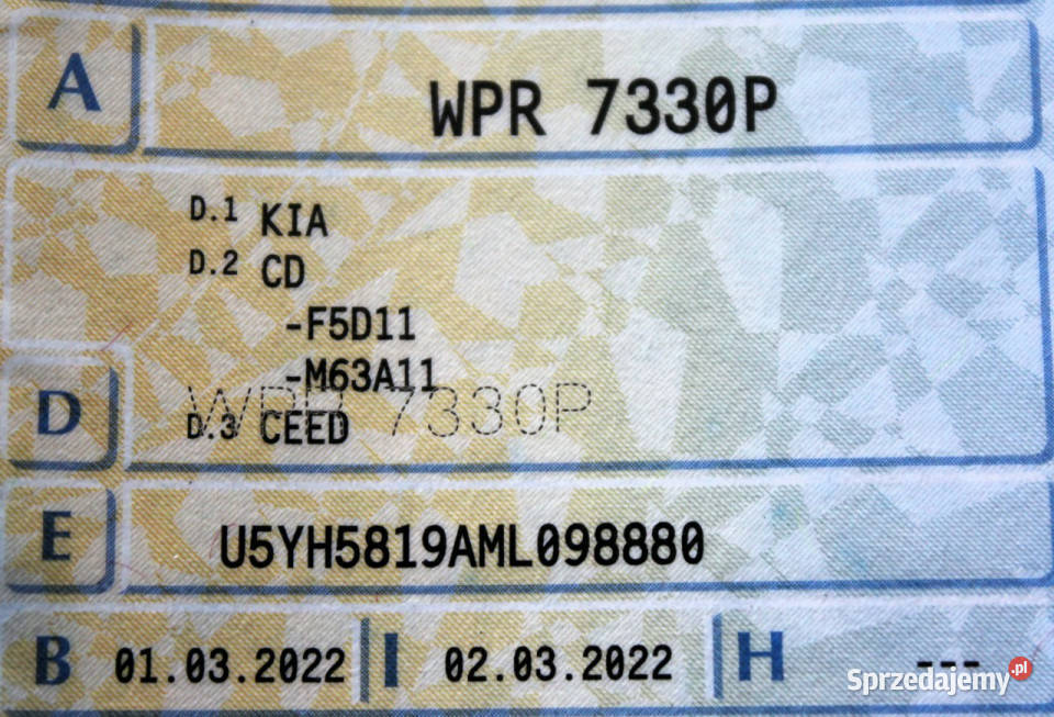 Kia Ceed FV23 SalonPL 16CRDi 136 Rej2022 Rok produkcji 2021 Sokołów