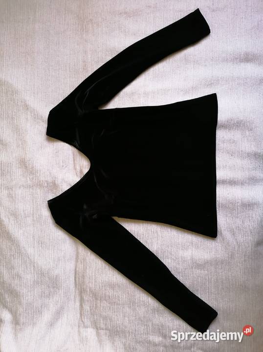 CAVARICCICZARNA AKSAMITNA BLUZKA WELUROWA RM czarny łódzkie Łódź