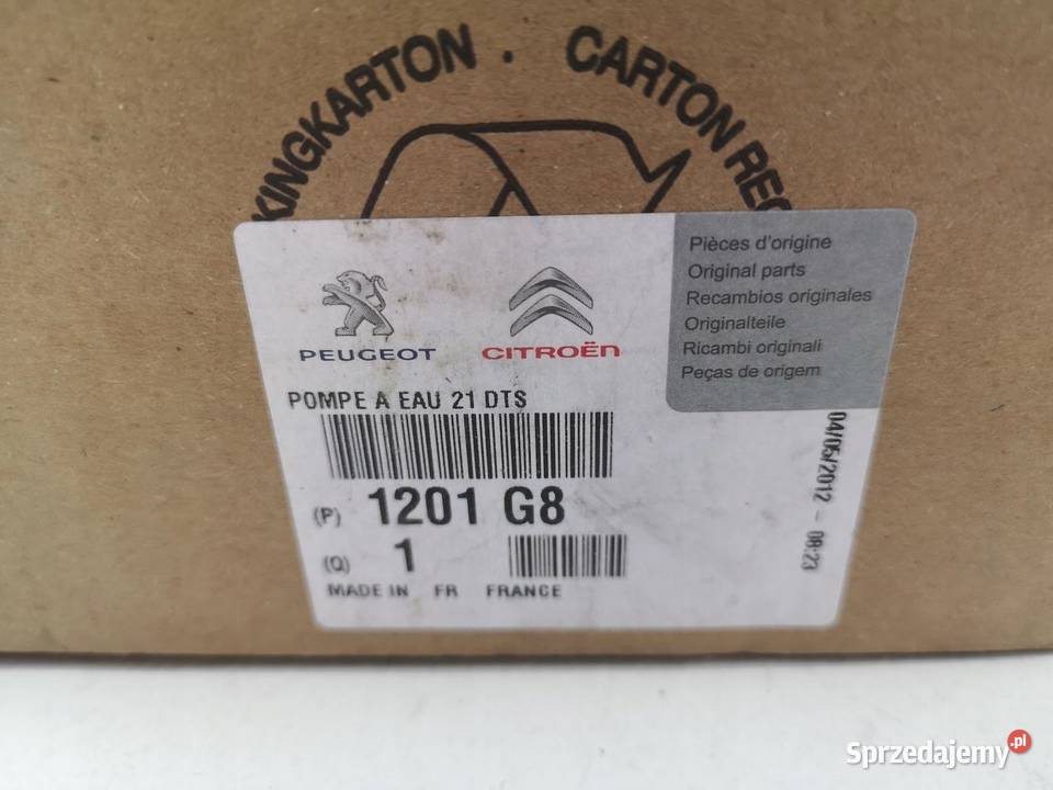 POMPA WODY PEUGEOT 1007 206 208 307 14 HDi ORI lubelskie