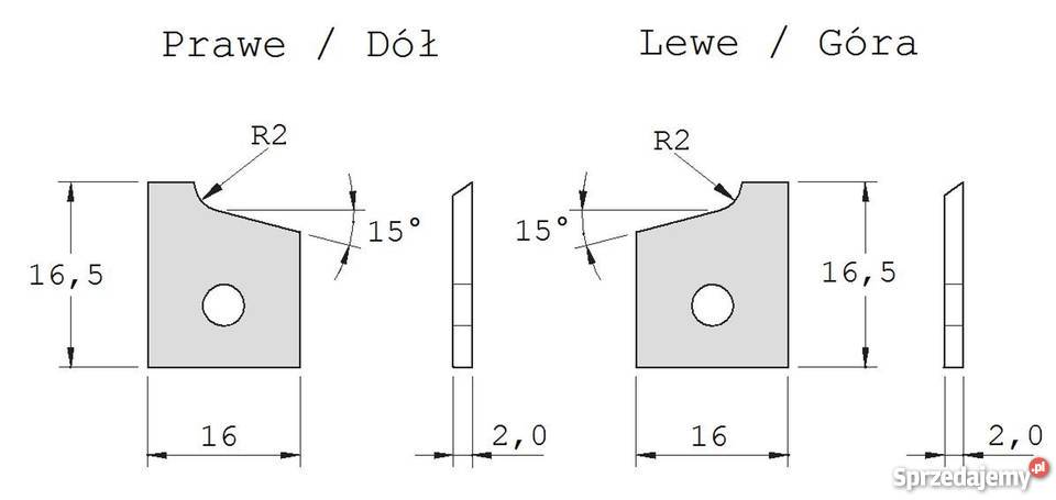 Płytki noże wymienne do okleiniarki FELDER
