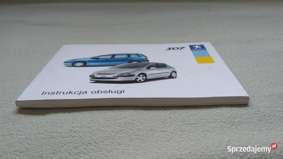 Peugeot 307 instrukcja obsługi Warszawa sprzedam