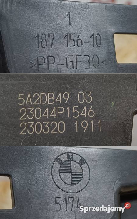 BMW 3 G20 G21 LIFT ROLETA ŻALUZJA WLOT KANAŁ osobowe wielkopolskie Pleszew