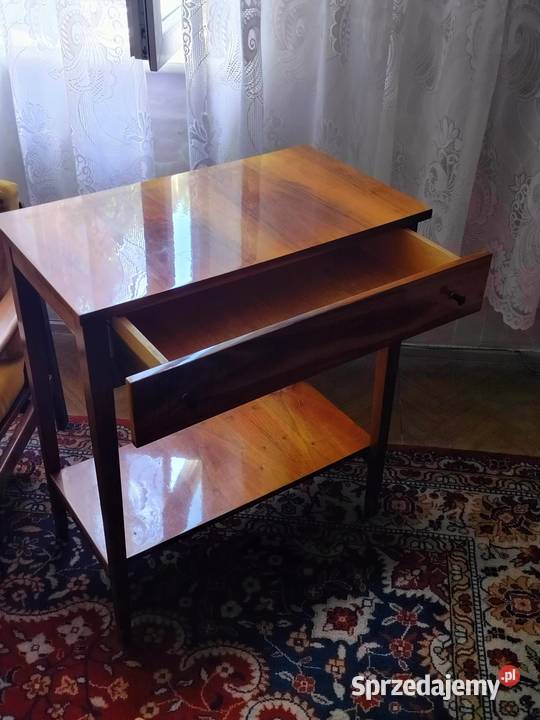 Stolik pod telewizor z epoki PRL wysoki połysk Racibórz