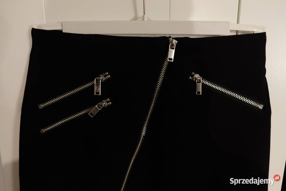 czarna spódniczka spódnica HM xxs 32 zip zamek Inowrocław