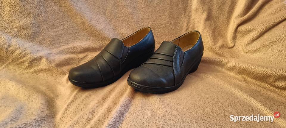 Damskie buty platformowe skórzane Rozmiar 37 Brwinów sprzedam