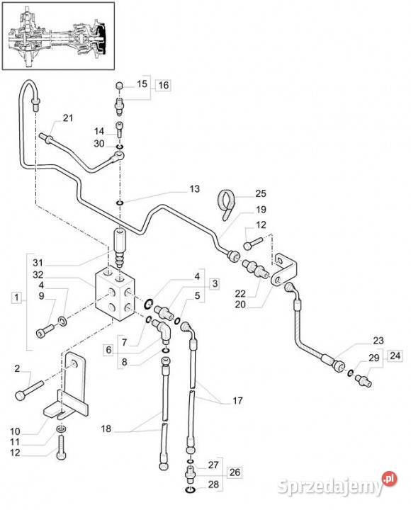 Holland T6010 Zawór hamulca 47057695 Rolnictwo wielkopolskie Jastrzębniki