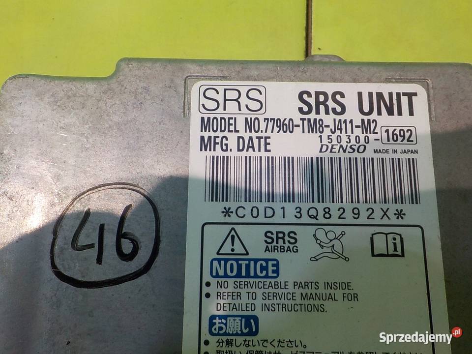 HONDA INSIGHT II 10r 5D sensor modul AIRBAG Suków sprzedam