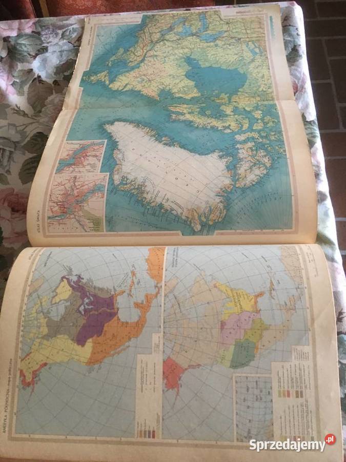 Atlas Świata PWN 1962 Antykwariat Zielonka