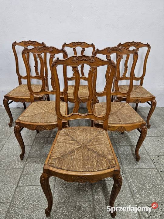 Rozkładany stół ludwikowski 6 krzeseł małopolskie Nowy Sącz