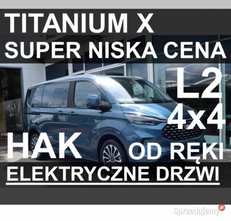 Ford Tourneo Custom Titanium X Super Niska ręki pełny VAT Szczecinek