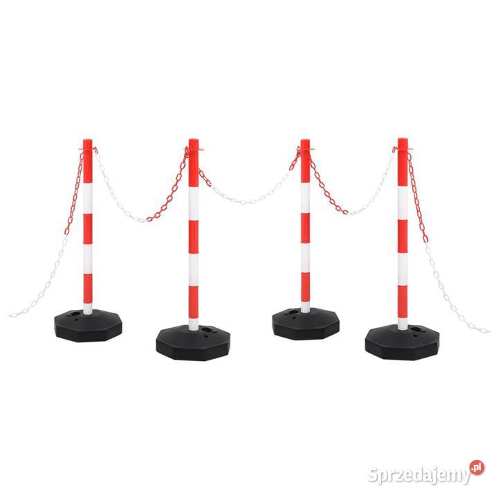 vidaXL Zestaw słupków z 10metrowym plastikowym Warszawa