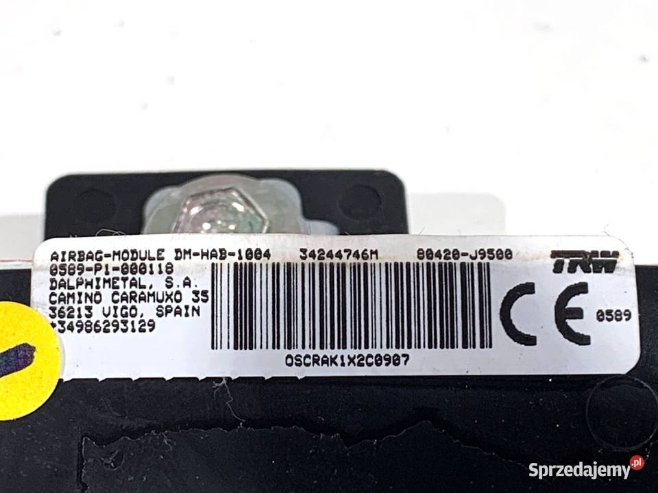 KURTYNA POWIETRZNA PRAWY HYUNDAI KONA 80420J9500 Części samochodowe