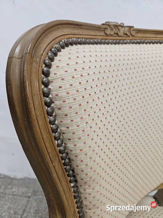 Ładny fotel ludwikowski Francja Nowy Sącz