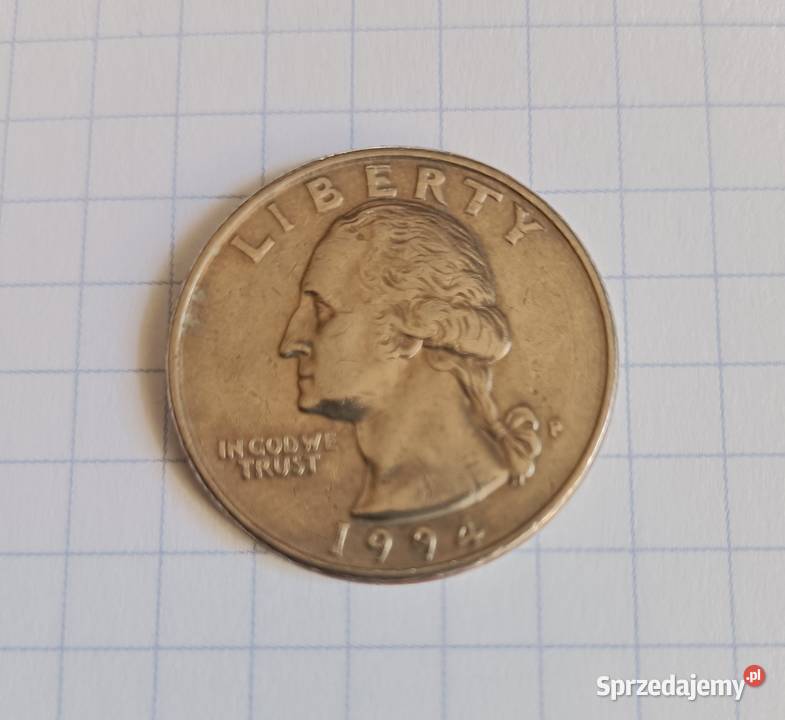 25 CENTÓW QUARTER DOLLAR 1994 P USA Numizmatyka Piszczac