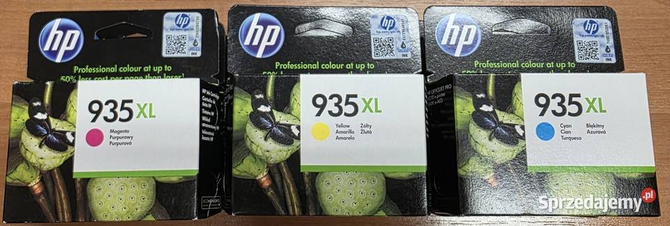 HP Oryginalny Tusz 935XL żółty błękitny Drukarki i skanery Kraków