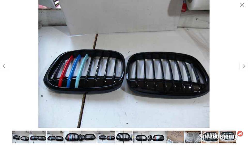 ATRAPA NERKI GRILL BMW X1 F48 CZARNY POŁYSK osobowe Atrapy Wielkie Drogi