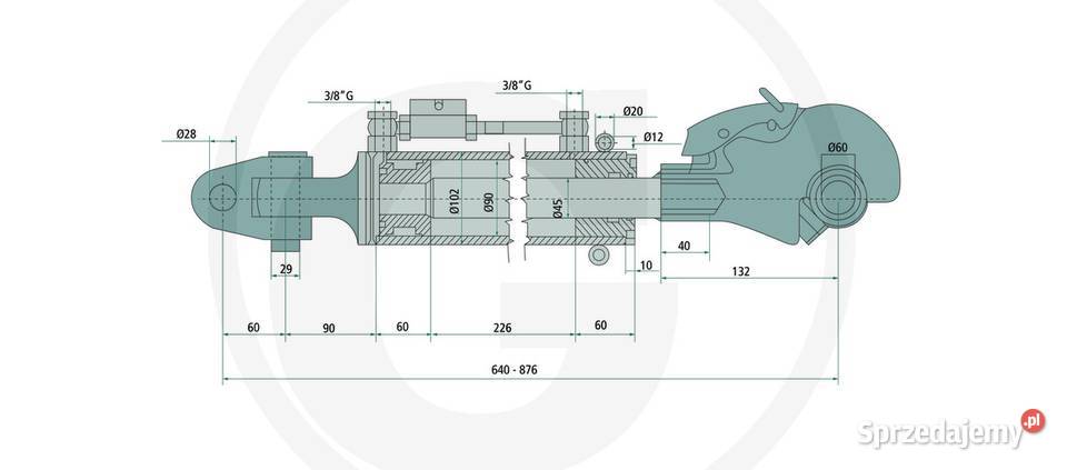 Łącznik górny hydrauliczny Hollan Case Steyr Białystok sprzedam