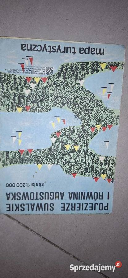 Mapa turystyczna Pojezierze Suwalskie i Równina Łęczyca