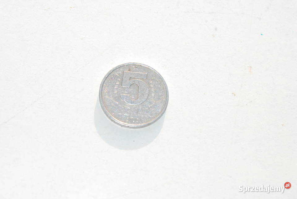 Stara moneta 5 fenigów pfennig 1968 Niemcy NRD śląskie Cieszyn sprzedam