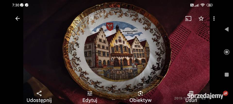 Patera kolekcjonerska porcelana Kleiber dolnośląskie Wrocław