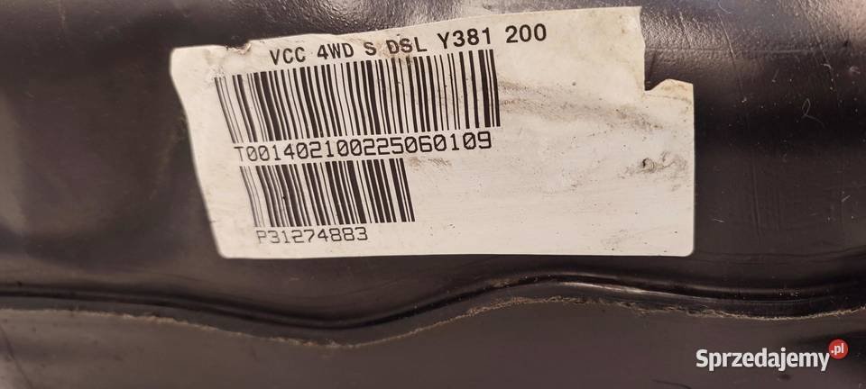 VOLVO XC70 ZBIORNIK BAK PALIWA 31274886 31274883 Motoryzacja