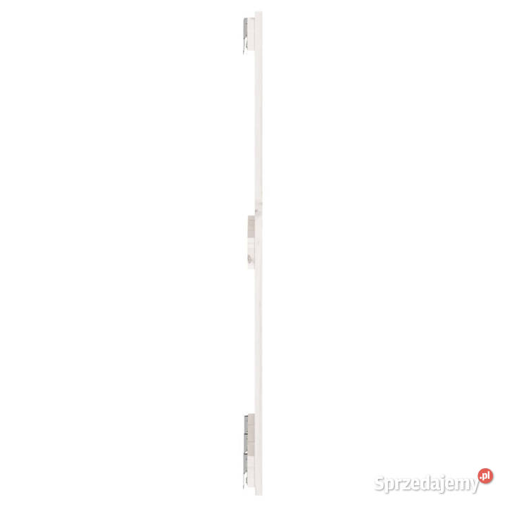 Wezgłowie łóżka białe 140x3x90 lite drewno