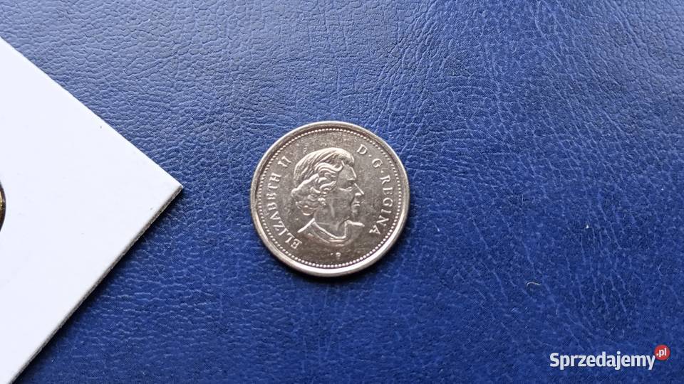 Stare monety 25 cent 2005 Kanada 2 podkarpackie Lesko