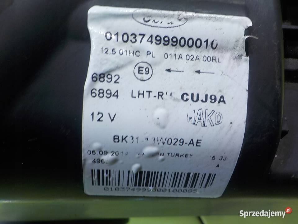 FORD TRANSIT MK8 VIII 22 TDCI 15r lampa prawa osobowe Suków