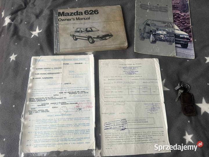 Mazda 626 GC II 1986r 20D 1wł Nowości Salon warmińsko-mazurskie Iława