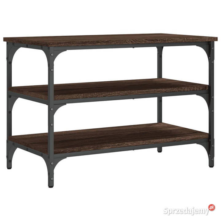 Ławka na buty brązowy dąb 70x385x49 WM839042 Warszawa