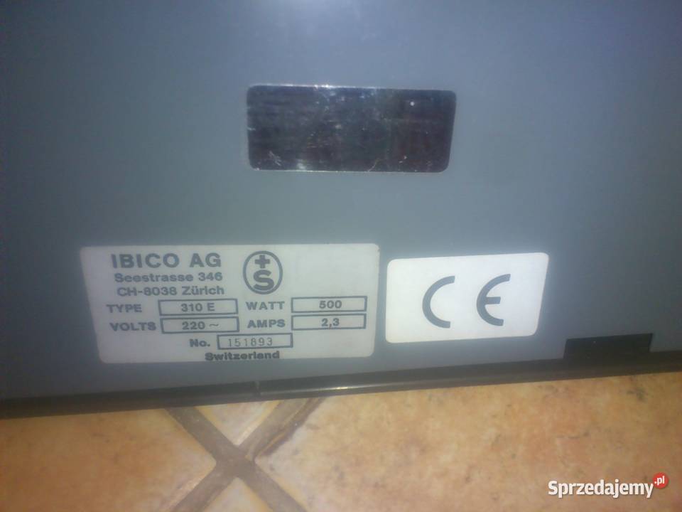 Termobindownica IBICO AG typ 310E 500W łódzkie Łódź