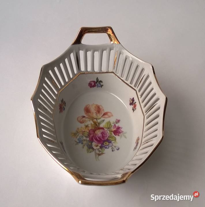 Porcelanowy Koszyk Niemcy GDR Porcelana