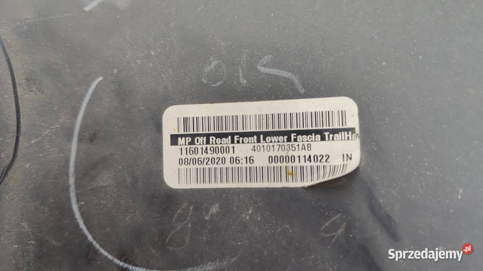 Jeep compass II trialhawk zderzak dolny spojler podkarpackie Dukla sprzedam