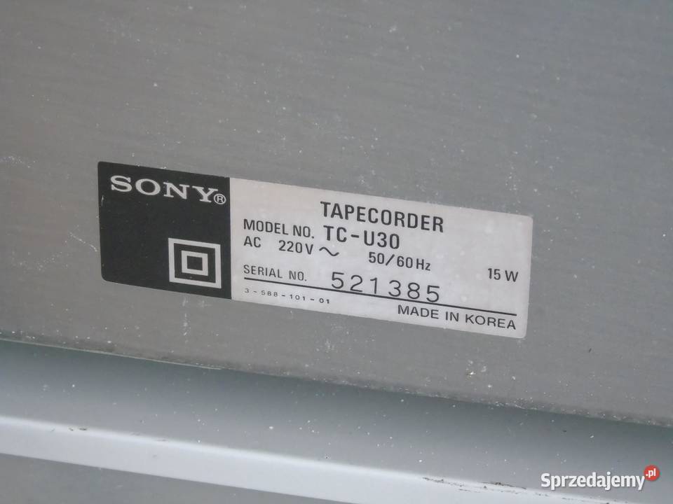 2 Magnetofony Sony TCU30 Vintage WYSYŁKA Jasło