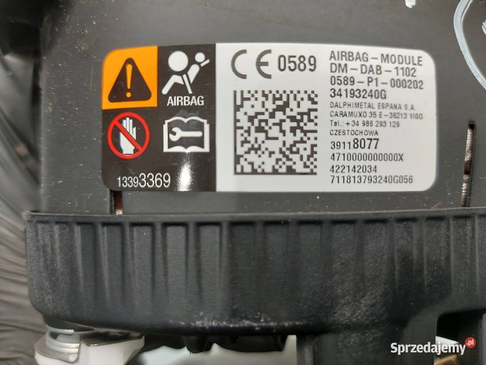 OPEL ASTRA K 18r AIRBAG poduszka kierowcy osobowe Kielce sprzedam