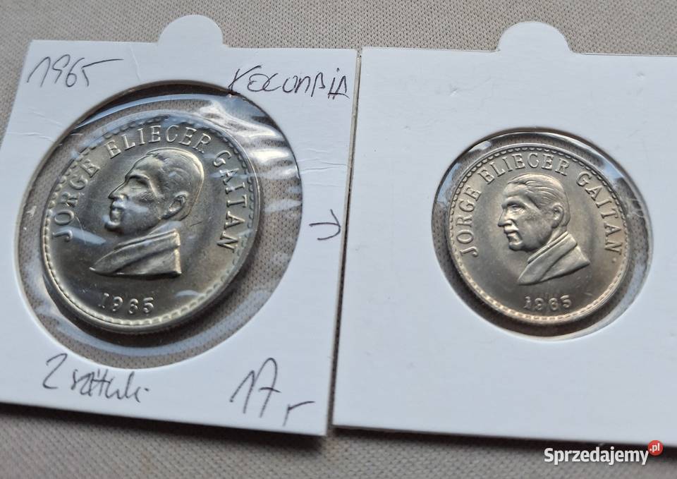 KOLUMBIA1965 r ZESTAW MONET OBIEGOWYCH20 50 Legionowo sprzedam