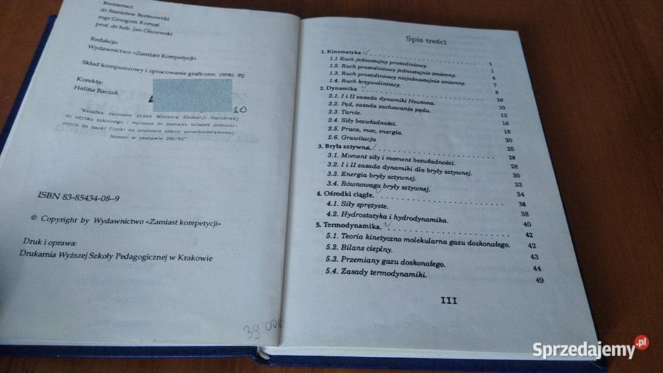 Zbiór prostych zadań z fizyki szkół średnich Gdańsk