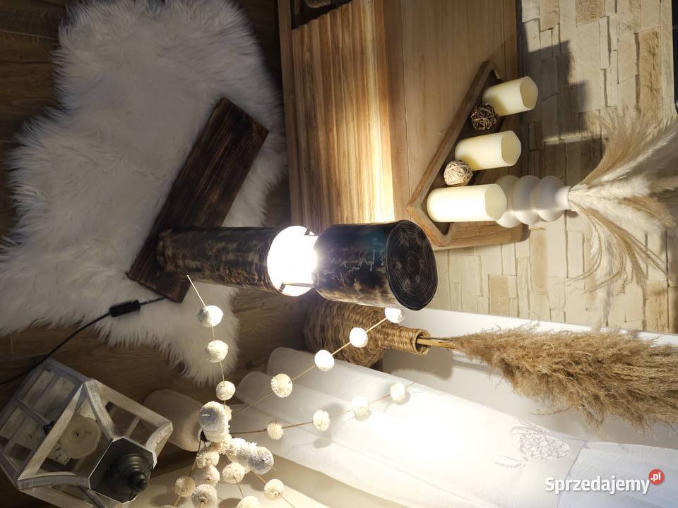 Zachwycająca Lampa Drewniana Nature is Wealth 3 Lampy podłogowe świętokrzyskie Starachowice sprzedam