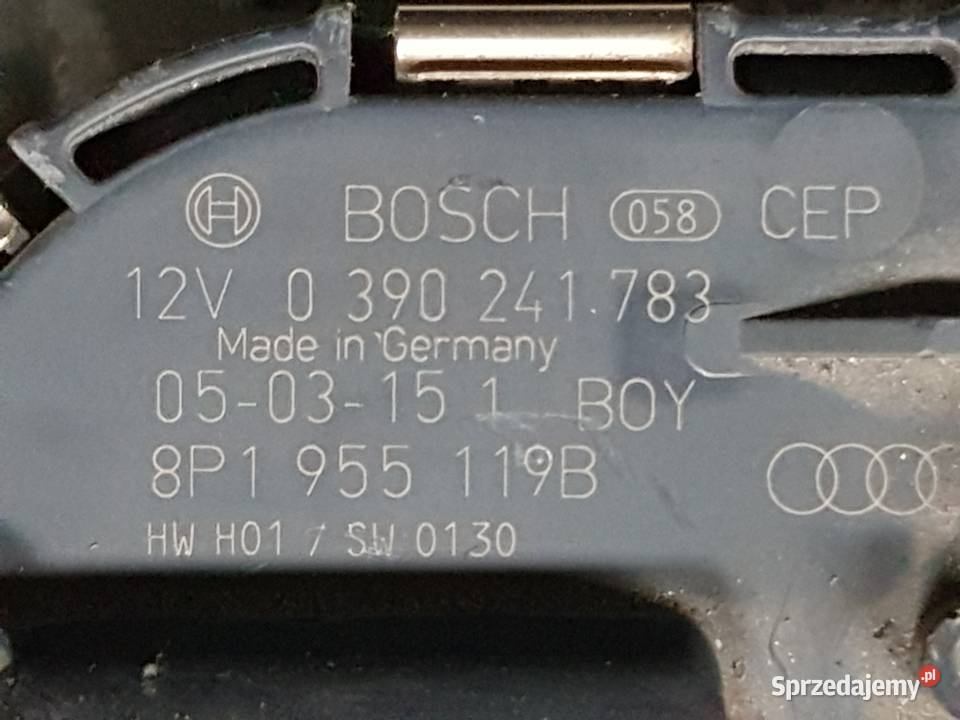 AUDI A3 8P MECHANIZM WYCIERACZEK SILNICZEK Turek