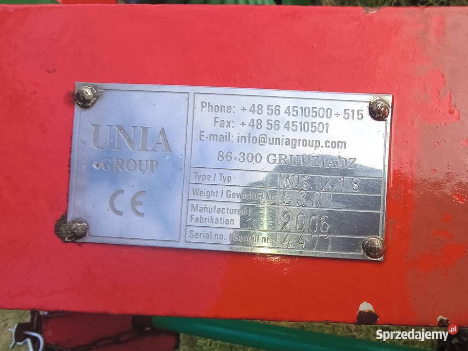 Agregat ścierniskowy gruber Unia Kos 21S nieuszkodzony łódzkie