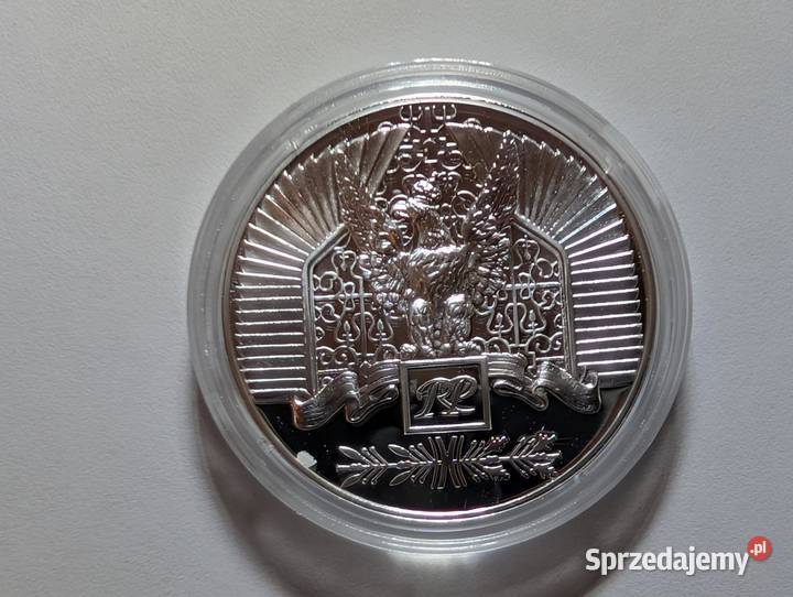 Srebrny Medal Polonia 100 lat Niepodległości Ag Piła