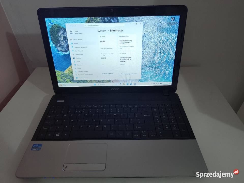Laptop Acer TravelMate P253 i53230M 1TB SSHD Granowo