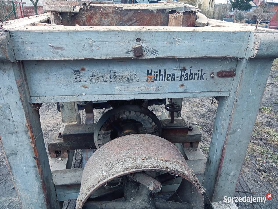 Młyn żarnowy do zboża niemiecki 1910r Ostrzeszów sprzedam